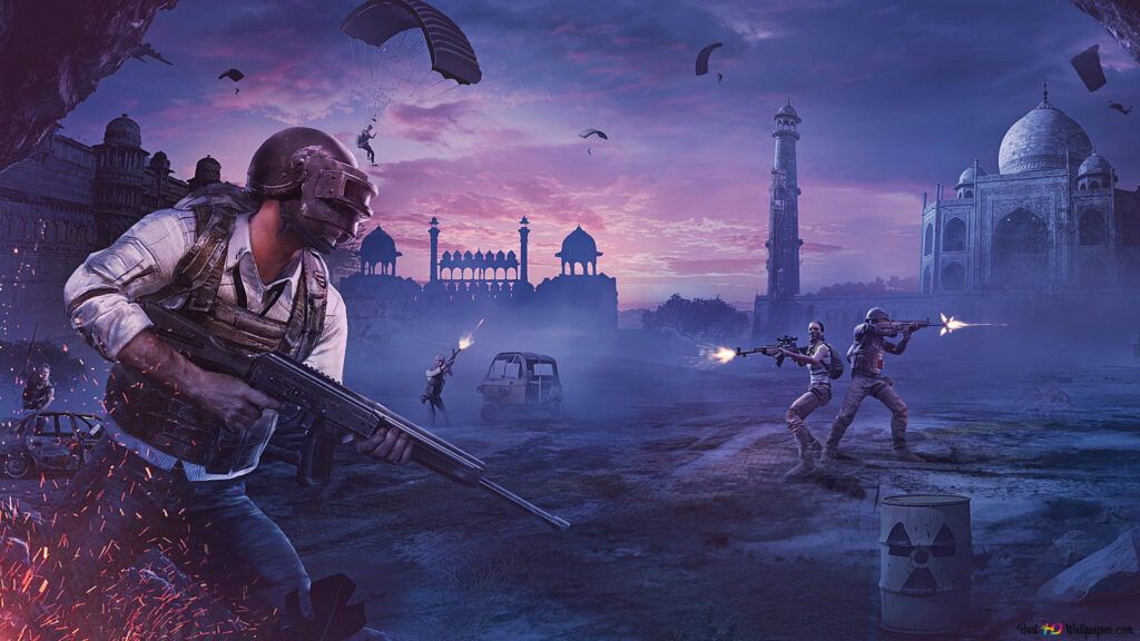 Soldiers in Battle at the Taj Mahal 4K Desktop Wallpaper