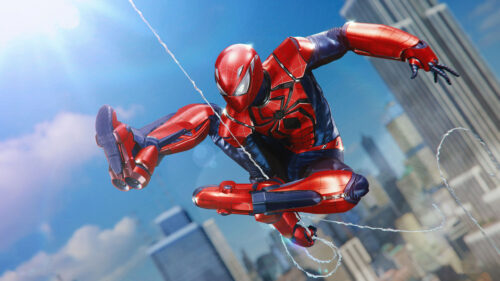Spider-Man Futuristic Armor High-Resolution 4K Wallpaper