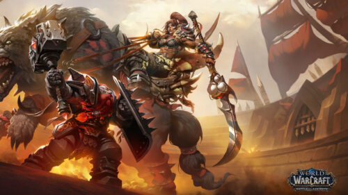 World of Warcraft Battle for Azeroth Orc Warriors Desktop Wallpaper