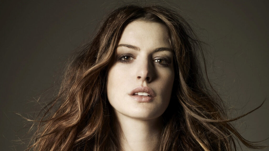 Anne Hathaway Portrait Desktop Wallpaper