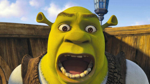 Shrek Shocked Face High Resolution Desktop Wallpaper