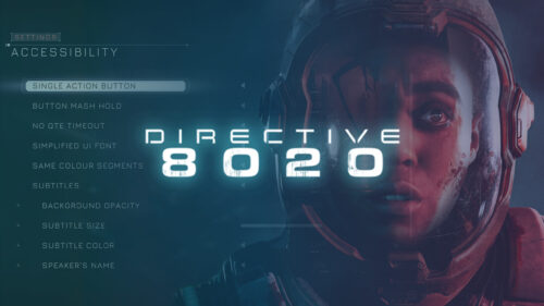 Directive 8020 Sci-Fi Horror Game Accessibility Menu Desktop Wallpaper