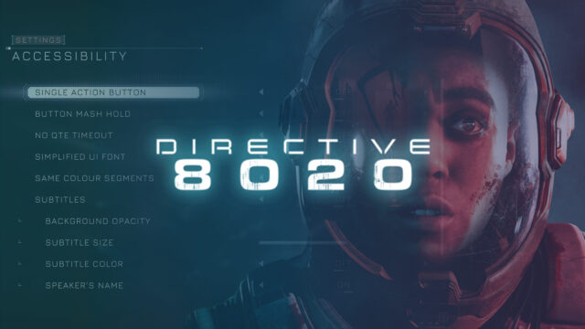 Directive 8020 Sci-Fi Horror Game Accessibility Menu Desktop Wallpaper