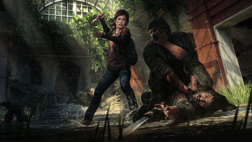 The Last of Us Action Scene Desktop Wallpaper