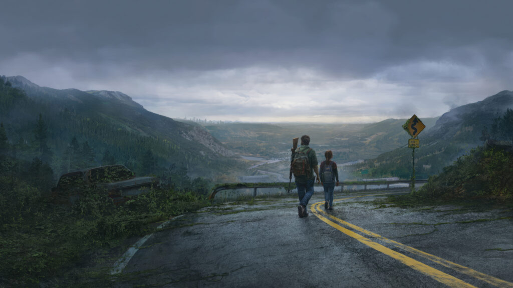 Post-Apocalyptic Landscape Road Journey 4K Wallpaper