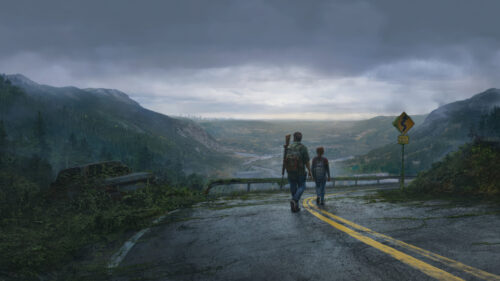 Post-Apocalyptic Landscape Road Journey 4K Wallpaper