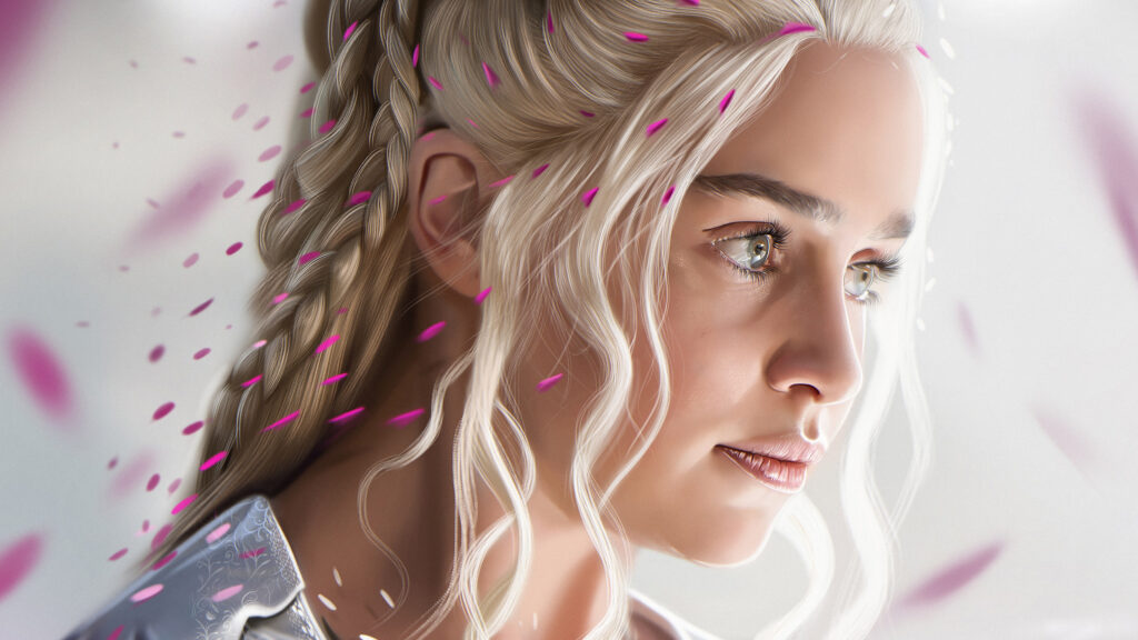 Daenerys Targaryen Profile Portrait 4K Wallpaper