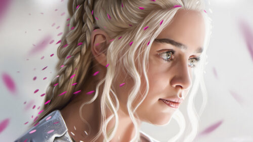 Daenerys Targaryen Profile Portrait 4K Wallpaper