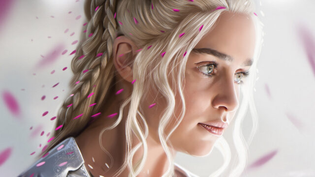 Daenerys Targaryen Profile Portrait 4K Wallpaper