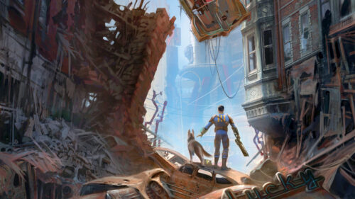 Fallout 4 Post-Apocalyptic Wasteland City Desktop Wallpaper