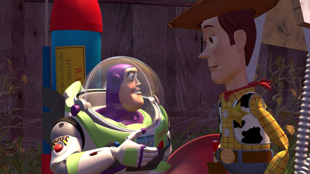 Toy Story Buzz and Woody Cinematic Desktop Wallpaper
