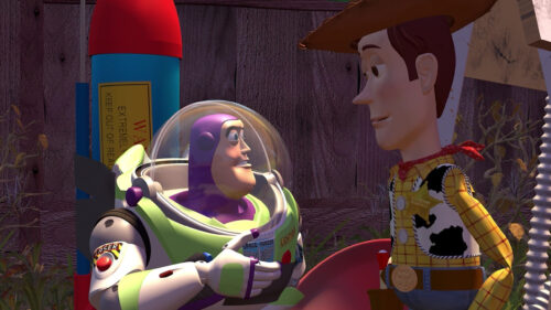 Toy Story Buzz and Woody Cinematic Desktop Wallpaper