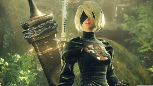 2B Nier Automata Action Game High Resolution Desktop Wallpaper