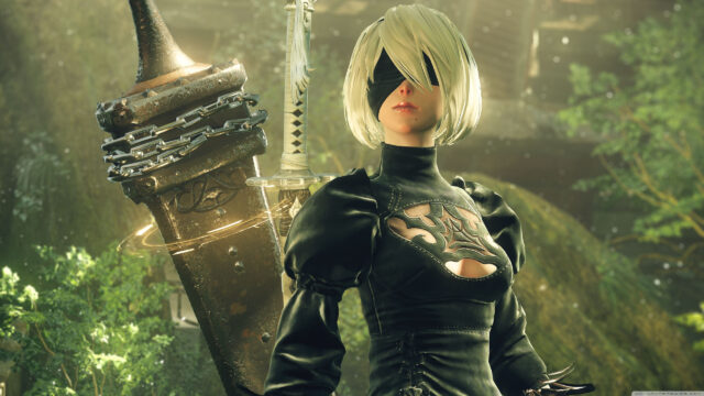2B Nier Automata Action Game High Resolution Desktop Wallpaper