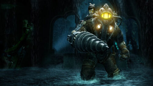 BioShock 2 Big Daddy and Little Sister 4K Desktop Wallpaper