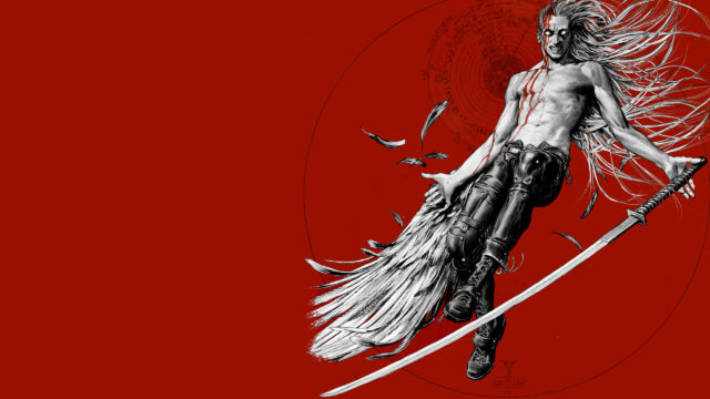 Vandyke Fantasy Warrior with Katana 4K Desktop Wallpaper