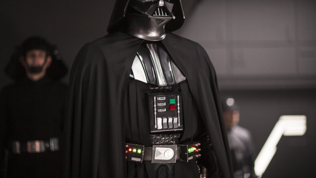Darth Vader Cinematic Mid-Shot Desktop Wallpaper