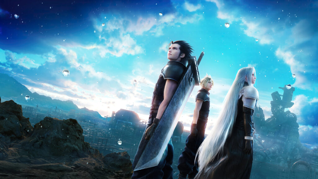 Final Fantasy VII Rebirth Trio Looking Up 4K Wallpaper