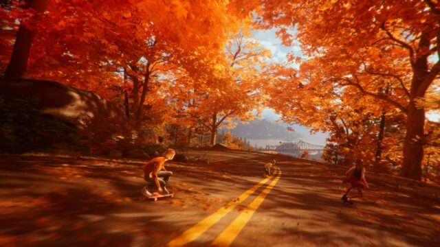 Life is Strange Chloe and Rachel Skateboarding Desktop Wallpaper