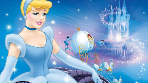 Cinderella Enchanted Castle and Carriage 4K Desktop Wallpaper