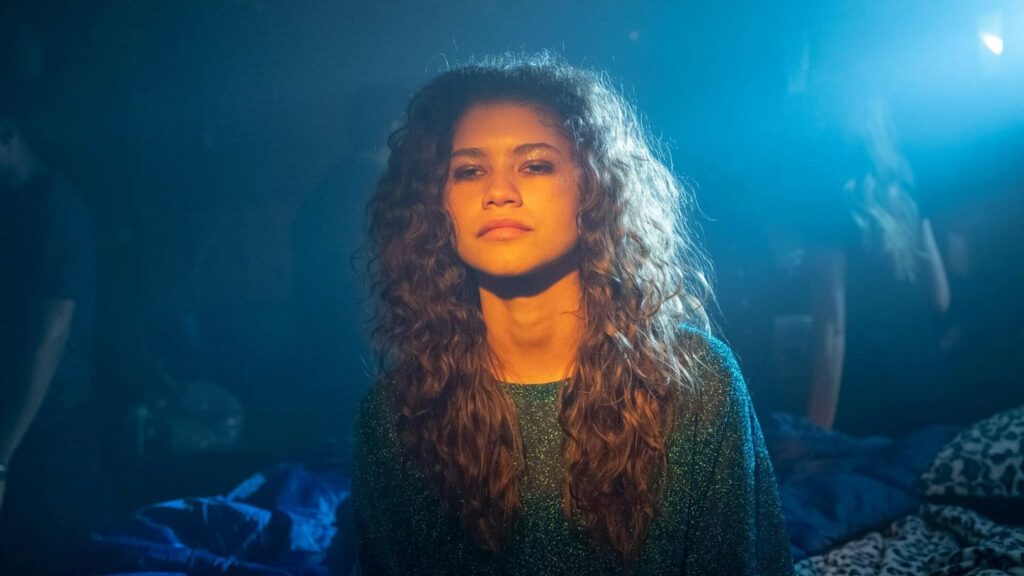 Zendaya as Rue Bennett in Euphoria Desktop Wallpaper