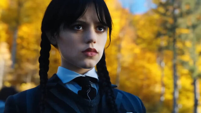 Wednesday Addams Closeup Shot 16:9 Desktop Wallpaper