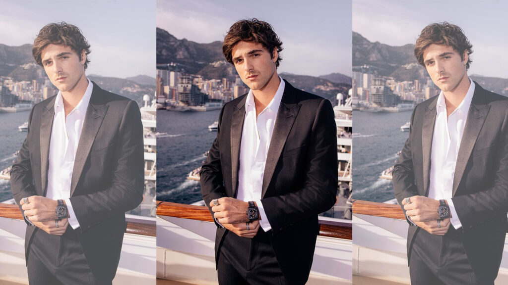 Jacob Elordi Elegant Suit Portrait Desktop Wallpaper