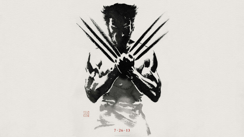 Wolverine Ink Wash Style Art 4K Desktop Wallpaper