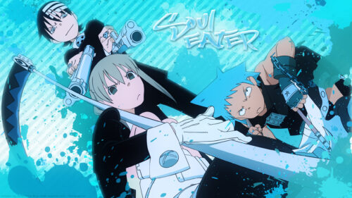 Soul Eater Anime Trio Action 16:9 4K Desktop Wallpaper