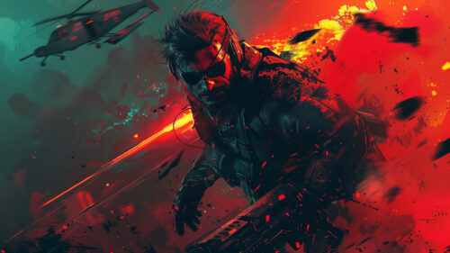 Aggressive Soldier in Combat Action 4K Wallpaper