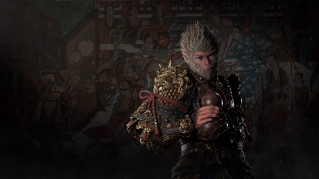 Sun Wukong Holding a Gourd Desktop Wallpaper