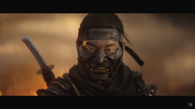 Jin Sakai Ghost of Tsushima Warrior 4K Wallpaper