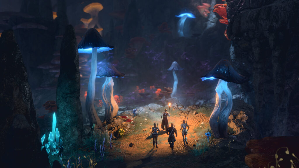 Fantasy Underdark Exploration Fantasy Desktop Wallpaper