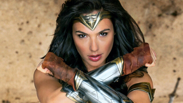 Wonder Woman Gal Gadot Close-up Portrait Desktop Wallpaper