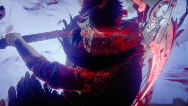 Menacing Demon Warrior Scythe Combat 4K Desktop Wallpaper