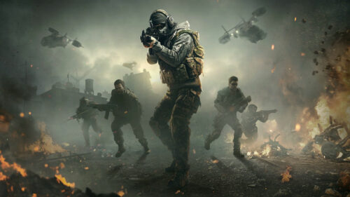 Call of Duty Military Squad Combat Action 4K Wallpaper