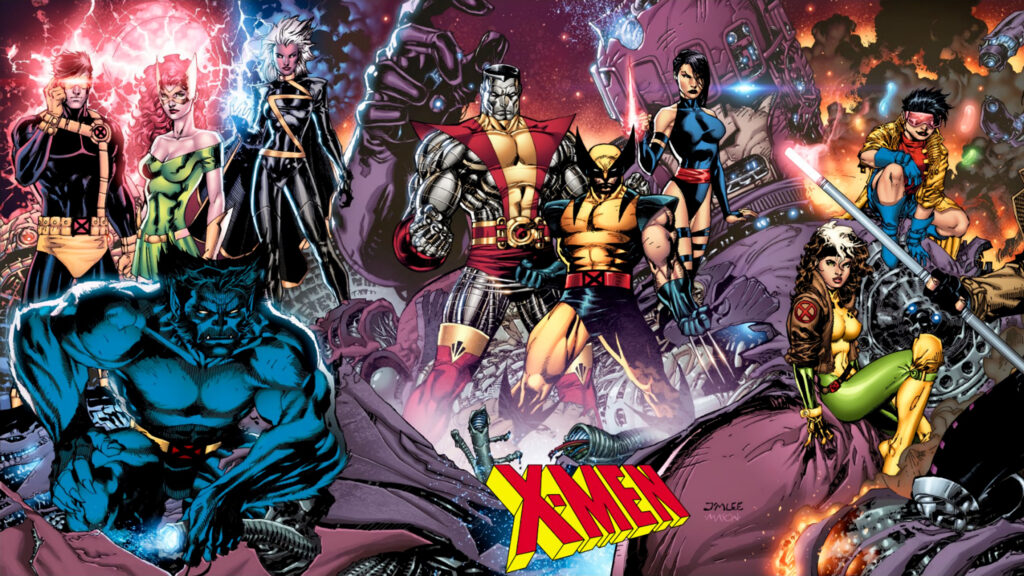 Classic Marvel X-Men Jim Lee Art 4K Desktop Wallpaper