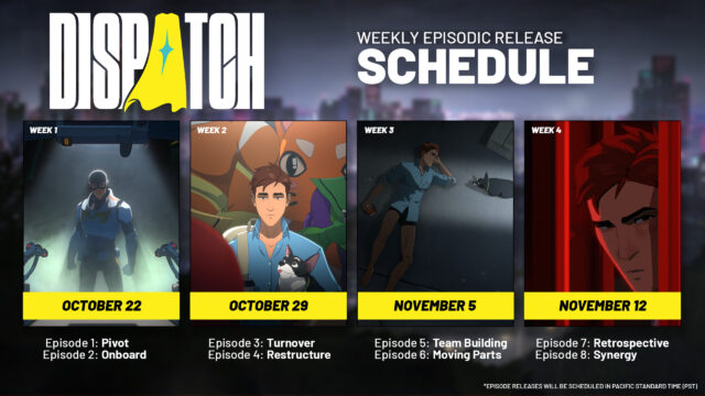 Dispatch Weekly Episodic Release Schedule Desktop Wallpaper
