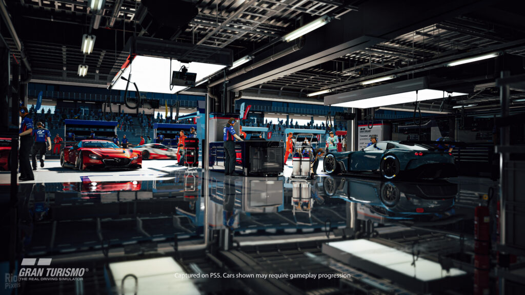 Gran Turismo 7 Pit Stop High Definition Desktop Wallpaper