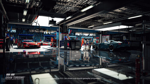 Gran Turismo 7 Pit Stop High Definition Desktop Wallpaper