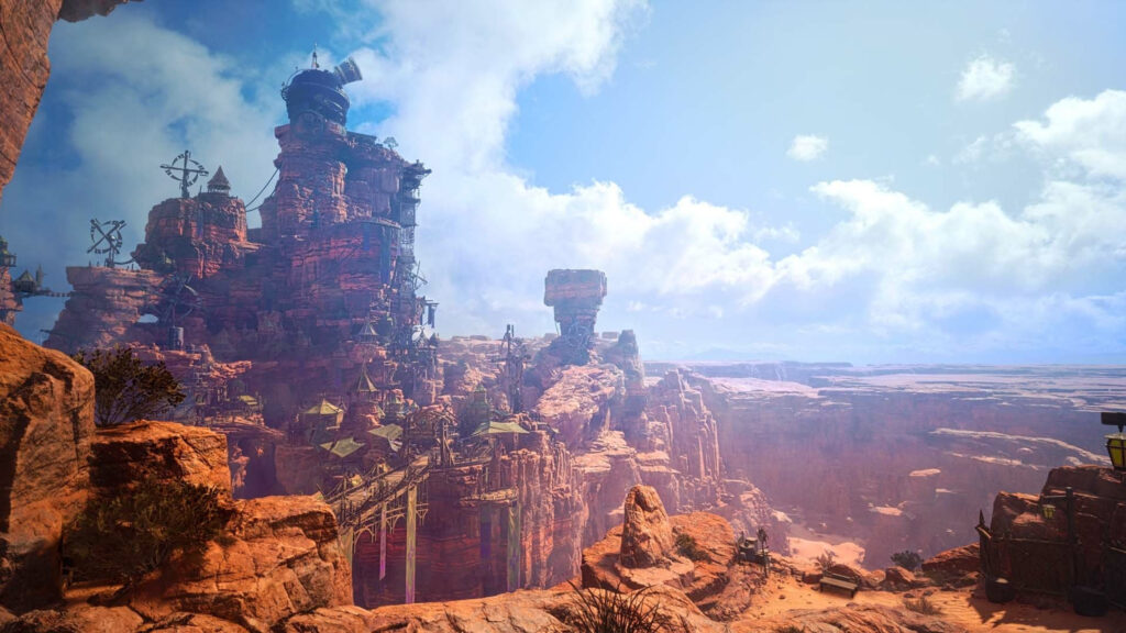 Canyon City Landscape Fantasy Desktop Wallpaper