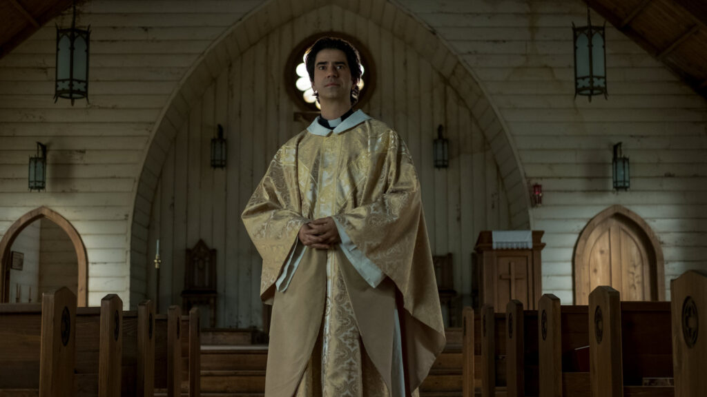 Father Paul Midnight Mass Cinematic Scene 4K Desktop Wallpaper