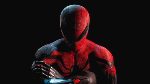 Superior Spider-Man Metallic Suit 4K Desktop Wallpaper