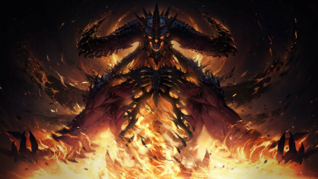 Diablo Prime Evil Fiery Demon 4K Desktop Wallpaper
