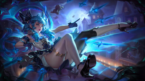 Gwen Hallowed Doll Character Art 4K Desktop Wallpaper