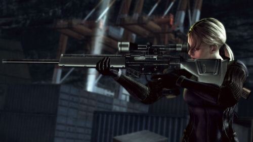 Jill Valentine Sniper Stance Resident Evil 4K Wallpaper