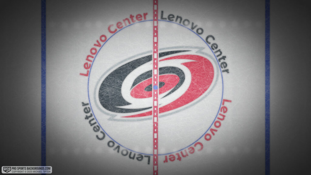 Carolina Hurricanes Lenovo Center Ice Rink 4K Wallpaper