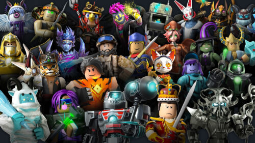 Roblox Character Assortment High-Quality PC Wallpaper