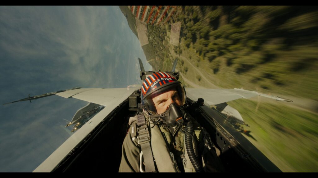 Tom Cruise in Top Gun Maverick Cockpit 4K Desktop Wallpaper