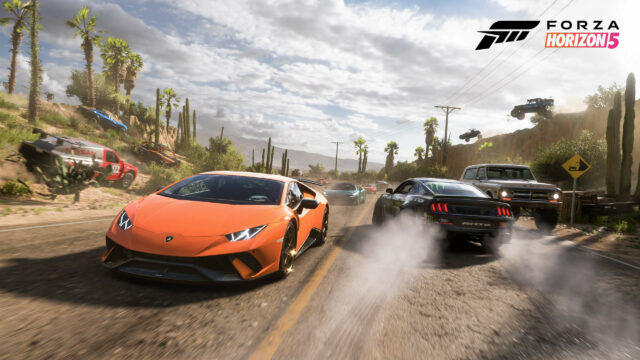 Forza Horizon 5 Racing Action 4K Desktop Wallpaper
